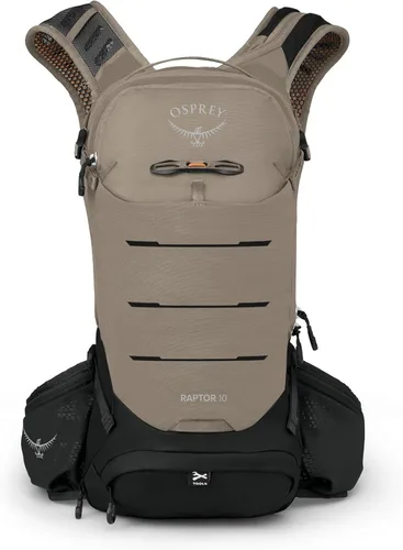 Miniatura 6 de Osprey Raptor 10L Mochila de ciclismo de montaña para hombre con depósito hidráulico, gris frontón Pediment Gris