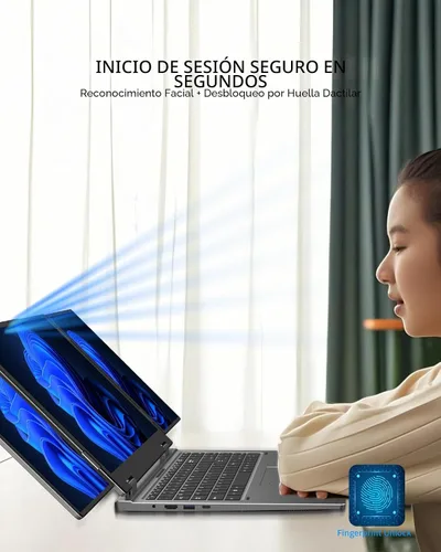 Miniatura 7 de KOOFORWAY Portátil de triple pantalla, principal de 16 pulgadas + monitores duales de 10.5 pulgadas, Core i7-12700H, 32 GB de RAM, SSD de 2 TB, Win