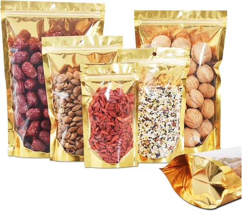 Paquete de 100 bolsas a prueba de olores con ventana frontal transparente, 4 x 6 pulgadas, bolsas resellables de almacenamiento de alimentos, bolsas
