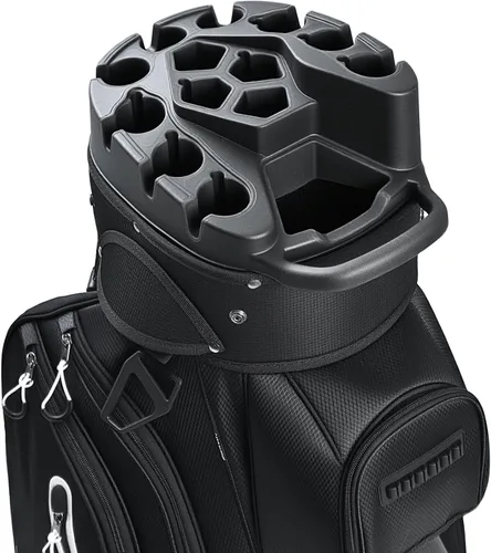 UNIHIMAL Bolsa de carrito de golf de 14 vías Pro con divisor de longitud completa, bolsa de golf para hombres con asas y cubierta para lluvia