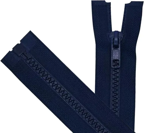 Miniatura 10 de ANPURZII 2 cremalleras separadoras #5 de 36 pulgadas para coser abrigos, cremalleras de plástico moldeado negro a granel (negro 36" 2 unidades)