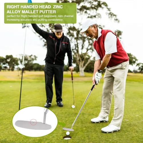 Miniatura 4 de Putter de golf – Putters de golf para hombres diestros o putter de golf para mujeres Mini palos de golf – Putters de mano derecha de 33 pulgadas