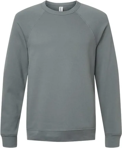 Miniatura 47 de Bella Canvas Sudadera de forro polar de esponja con cuello redondo (3901), Gris oscuro (Dark Grey Marble Fleck), M