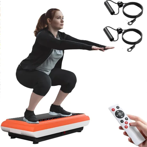 Natini Vibration Plate Exercise Machine - Power Vibrating Plate for Lymphatic Drainage,Whole Boday Workout Machine for Women Weight Loss Home