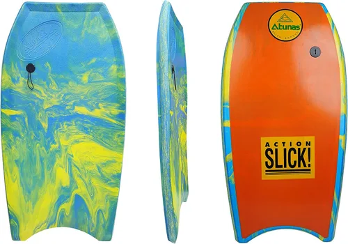 Miniatura 11 de ATUNAS Tablas de cuerpo, 33 a 43 pulgadas, bodyboard para playa con correa de muñeca, espuma sólida de PE/EVA impermeable de celda cerrada, surf