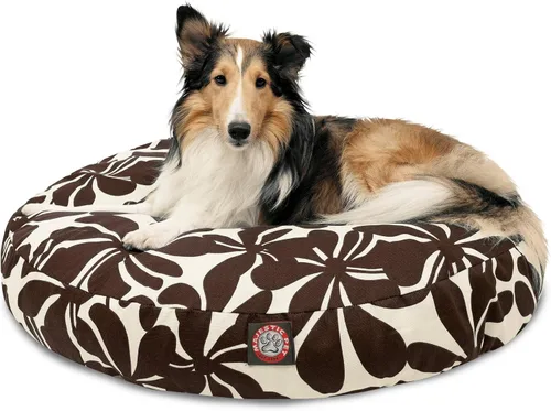 Miniatura 35 de Majestic Pet Products - Cama redonda pequeña para perros con rayas verticales negras para interiores y exteriores, con funda extraíble y lavable