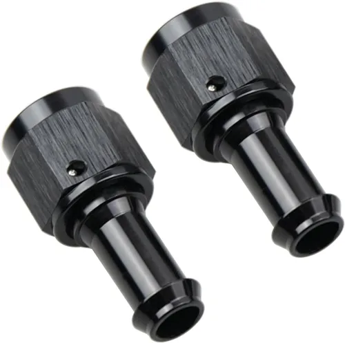 Miniatura 12 de Recta 6AN hembra giratoria a 1/4 "empuje en manguera adaptador de montaje de púas aluminio negro