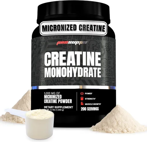 ProSupps Monohidrato de creatina en polvo para hombres y mujeres, sin sabor, 5000 mg de creatina micronizada, suplemento de entrenamiento de