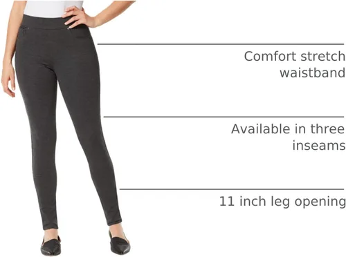 Miniatura 8 de Gloria Vanderbilt Womens Avery Ponte Slim Pull on Pant