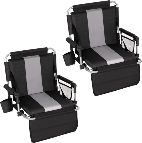 Miniatura 11 de HIGH POINT SPORTS Asiento plegable para estadio Sillas plegables portátiles para estadio Asiento acolchado para gradas Cojín para asiento de gradas