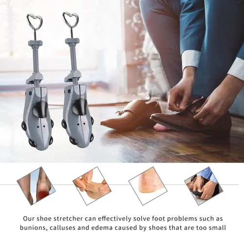 Miniatura 7 de Camilla de zapatos para hombres y mujeres, expansor de zapatos de 4 vías, resuelve los problemas de juanetes y otros problemas de pies causados por