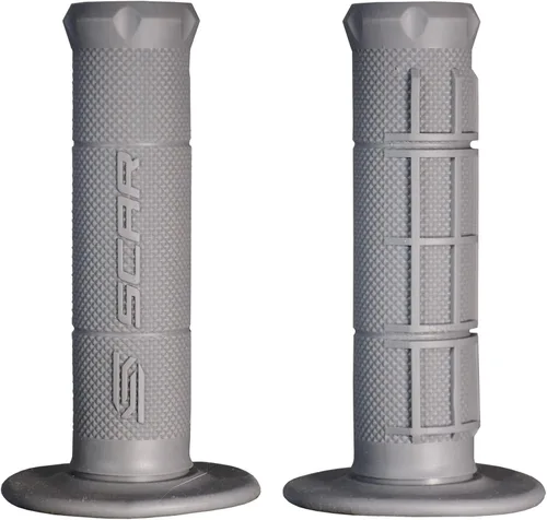 Miniatura 6 de SCAR Single Density Half Waffle Soft Compound Motorcycle Hand Grips Motocross Dirtbike MX Enduro Supermoto Handlebar Grip