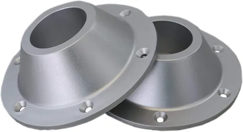 Miniatura 4 de Class A Customs - Patas de mesa de metal plateado de 27.5 pulgadas, con 2 bases de plástico plateadas para montaje en superficie