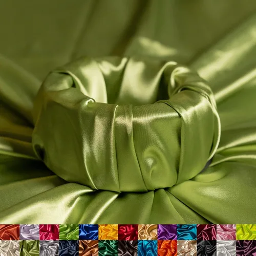 Miniatura 24 de Ice Fabrics The Yard - Tela de satén elástica Charmeuse de 58/60 pulgadas de ancho, sedosa y suave para coser ropa, vestidos, vestidos de noche
