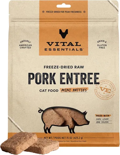 Miniatura 15 de Vital Essentials Alimento Crudo Liofilizado para Gatos, Mini Hamburguesas de Pavo, 8 oz