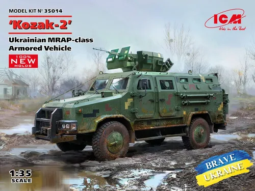 Miniatura 3 de ICM 35014 - 'Kozak-2', Vehículo Blindado Ucraniano Clase MRAP (100% Nuevos moldes) - Escala 1:35