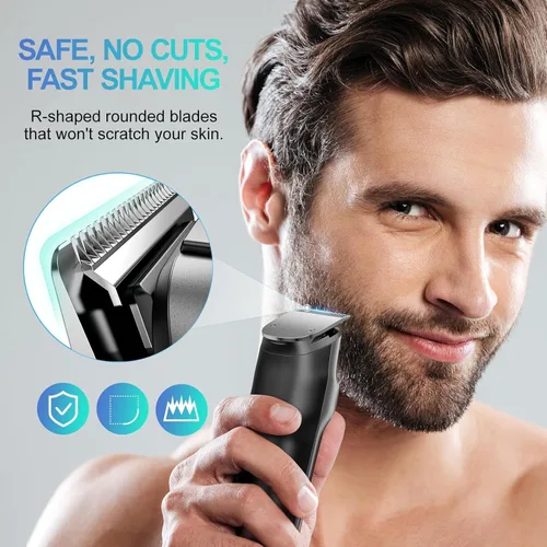 Miniatura 9 de kensen Manscape - Recortadora de pelo corporal de doble velocidad para hombres, recortadora de barba 4 en 1 para hombres, 210 minutos de tiempo