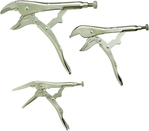 Miniatura 2 de IRWIN VISE-GRIP Juego de Alicates, Alicates de Bloqueo, 3 Piezas (323S), Plateado