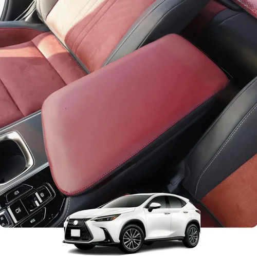 Miniatura 8 de Accesorios interiores personalizados para Lexus NX 250 NX 350 NX 350h NX 450h+ 2022 2023 cubierta de reposabrazos de cuero para consola central