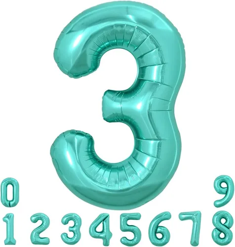 Miniatura 113 de TONIFUL 40 Inch Pastel Blue Number 8 Foil Balloons Large Mylar Foil Digital 8 Balloons for 8th Birthday, Gender Neutral Party, Baby Shower, Oro rosa