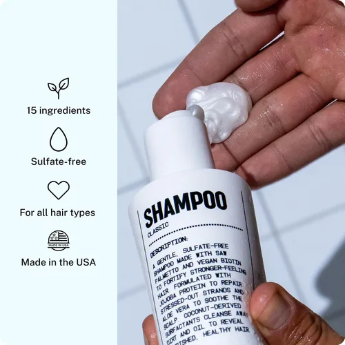 Miniatura 4 de Blu Atlas - Champú natural para hombres, sin sulfato para todo tipo de cabello, 15 ingredientes, sin relleno, ayuda con la caspa y el cuero