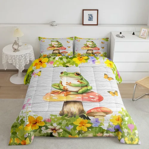 Miniatura 36 de Feelyou Juego de edredón de coche de dibujos animados para niños, edredón de construcción para niños, juego de ropa de cama de camiones y equipos