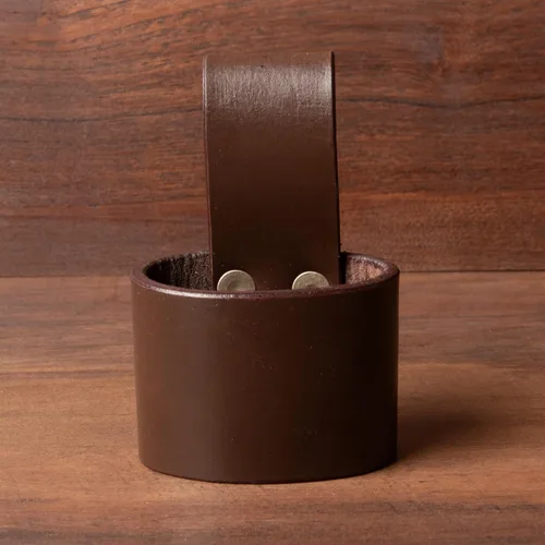 Miniatura 5 de Hulara Soporte de martillo de cuero pulido de grano completo para cinturón de herramientas, funda de martillo, funda de hacha de batalla, hacha