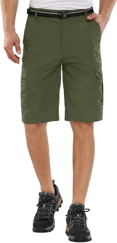 Miniatura 3 de Pantalones cortos de senderismo para hombre, de secado rápido, ligeros, transpirables, para exteriores, de carga.