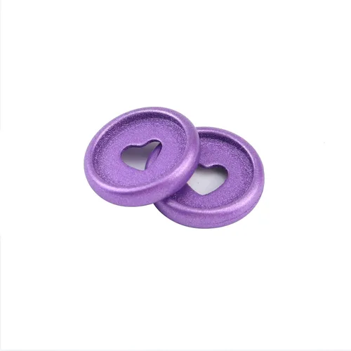Miniatura 6 de Crapyt 14 discos de plástico para carpeta de hojas sueltas, discos planificadores, de 0.91 x 0.2 pulgadas, color morado, para papel, documentos