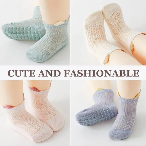 Miniatura 6 de ZURLEFY Nuevos calcetines de malla de verano para bebés, niños y niñas pequeñas, calcetines para recién nacidos, accesorios esenciales para bebés