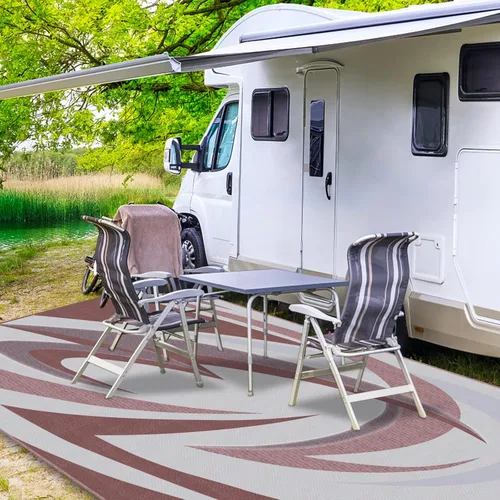 Miniatura 9 de EEZ RV Products - Esteras reversibles resistentes para exteriores de 9'x12' para RVing/Boondocking