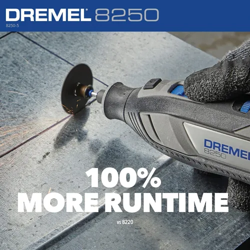Miniatura 13 de Dremel 8250-5 Herramienta rotativa inalámbrica de velocidad variable de iones de litio de 12V con motor sin escobillas - 5 accesorios