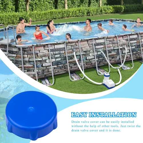 Miniatura 7 de P01006 Reemplazo de la tapa de válvula de drenaje compatible con herramientas seleccionadas de piscina de tierra Bestway, accesorios incluye junta