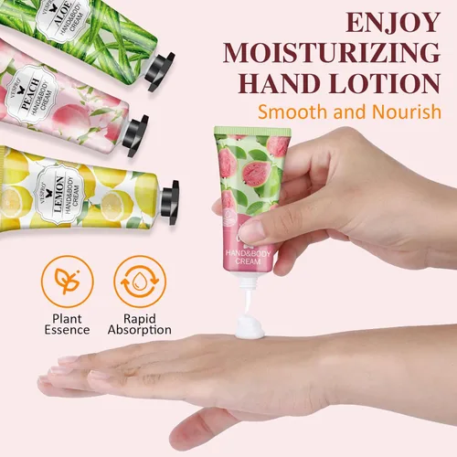 Miniatura 6 de Set de Regalo de Crema de Manos de 12 Piezas, Rellenos para Medias para Mujeres, Loción de Manos a Granel Tamaño de Viaje para Manos Secas