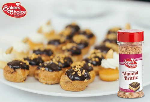 Miniatura 6 de Baker's Choice Almond Brittle Crunch - Cobertura de helado de postre de nuez - Para helado, helados, cupcakes o batidos - Sin lácteos, Kosher - 4