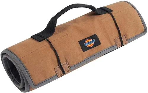 Miniatura 12 de Dickies Rollo organizador grande de llaves inglesas/destornilladores para mecánicos, 23 bolsillos para herramientas, construcción de lona Negro
