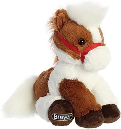 Aurora Exquisito animal de peluche Breyer Pinto - Detalles realistas - Juego imaginativo - Marrón 11 pulgadas