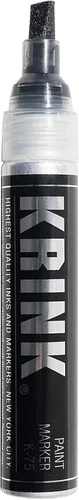 Krink K-75 - Rotulador de pintura negra, vibrante y opaco para cualquier superficie, marcadores de graffiti permanentes, marcadores de pintura Krink