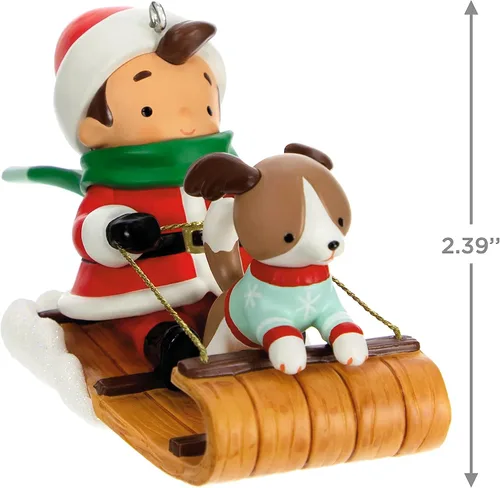 Miniatura 5 de Adorno navideño Hallmark Keepsake 2023, Papá Noel joven, regalos para coleccionistas de Santa