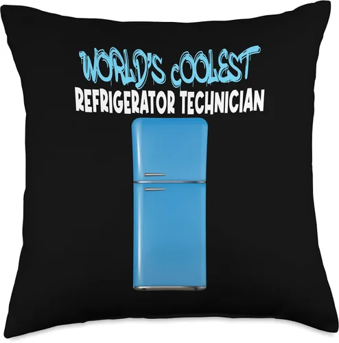 Miniatura 4 de CharlIan Minds - Cool Fridge Solutions World Coolest Tech Clean Your Refrigerator Day Throw Pillow, 16x16, Multicolor