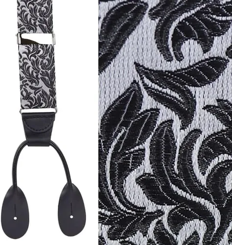 Miniatura 2 de HOLD'EM Tirantes 100 % seda para hombre, extremo de botón trasero en Y, fabricados en Estados Unidos, muchos colores y diseños