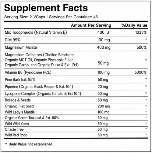 Miniatura 9 de Green Organic Supplements Quiste, quiste mamario, 90 VCaps, alta absorción, sin OMG, sin gluten (paquete de 1)