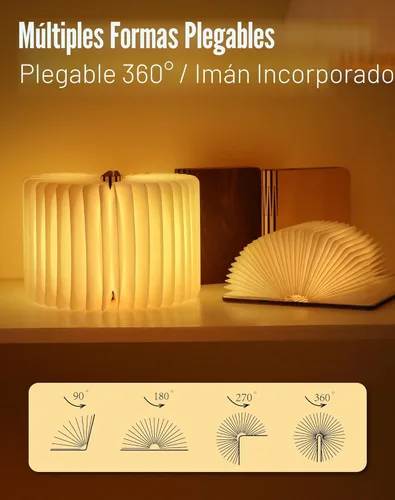 Miniatura 4 de Lámpara de madera para libros de 4.7 pulgadas, regalos para amantes de los libros, regalos de agradecimiento para profesores para mujeres, luz