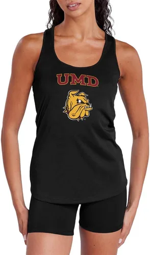 Miniatura 275 de Camiseta deportiva sin mangas oficial de NCAA Collegiate para mujer, con espalda cruzada, colección con logotipo primario