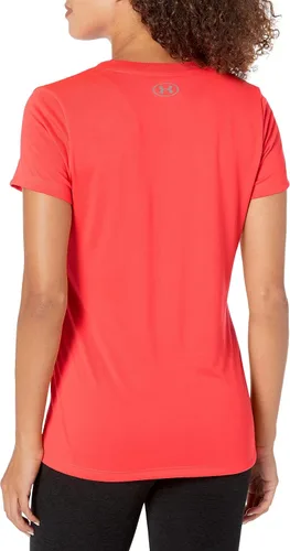 Miniatura 2 de Under Armour - Camiseta Tech de manga corta y cuello en V para mujer, color sólido