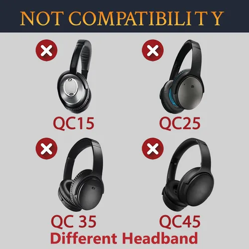 Miniatura 5 de SOULWIT Diadema para auriculares Bose AE2/AE2i, SoundLink Around-Ear I, II/SoundTrue Around-Ear I, II, repuesto para auriculares, pieza