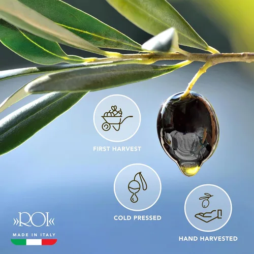 Miniatura 4 de ROI Aceite de oliva virgen extra de Italia - Cucina Ligurian, primer AOVE italiano puro prensado en frío, rico en polifenoles - 34 fl oz (1 litro)