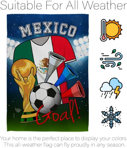 Miniatura 6 de Bandera de la Copa Mundial de Fútbol de México, juego deportivo, pelota de fútbol, actividades de entretenimiento, decoración física, pancarta