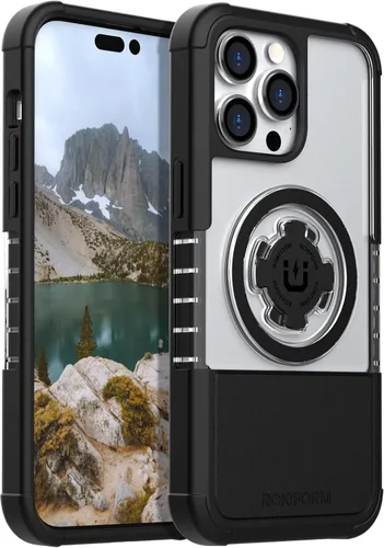 Miniatura 14 de Rokform - Funda para iPhone 14, Serie Rígida, Magnética Dual, Cubierta para iPhone con RokLock de Bloqueo Giratório, Equipo Protector para Apple