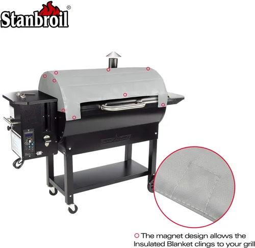Miniatura 5 de Stanbroil Manta aislada para parrillas de pellets Smokepro de 36 pulgadas de Camp Chef, incluyendo SGX36, LUX36, PG36SGX, PG36LUX parrillas, 37 x 36